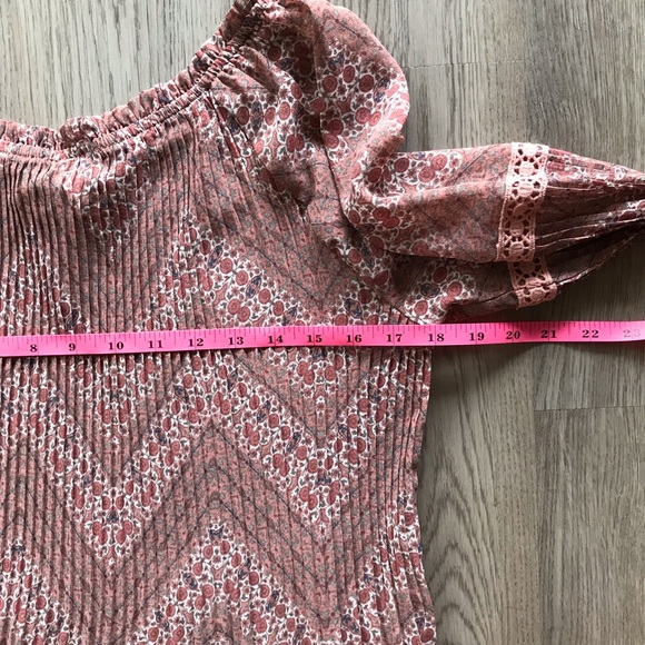 Knox Rose CottageCore Pleated Style Floral Long Sleeve Blouse Women’s Sz. M - Picture 7 of 9